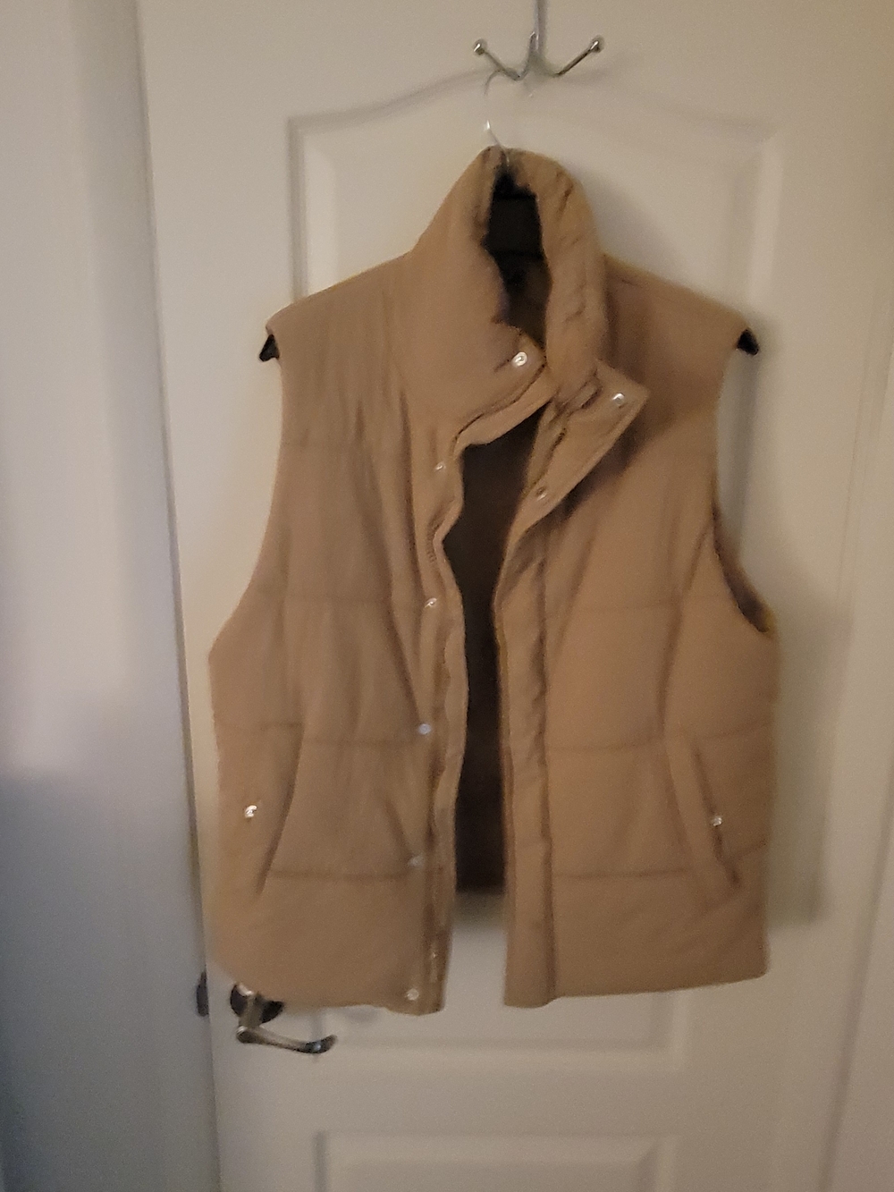 Forever 21 Tan Puffer Vest